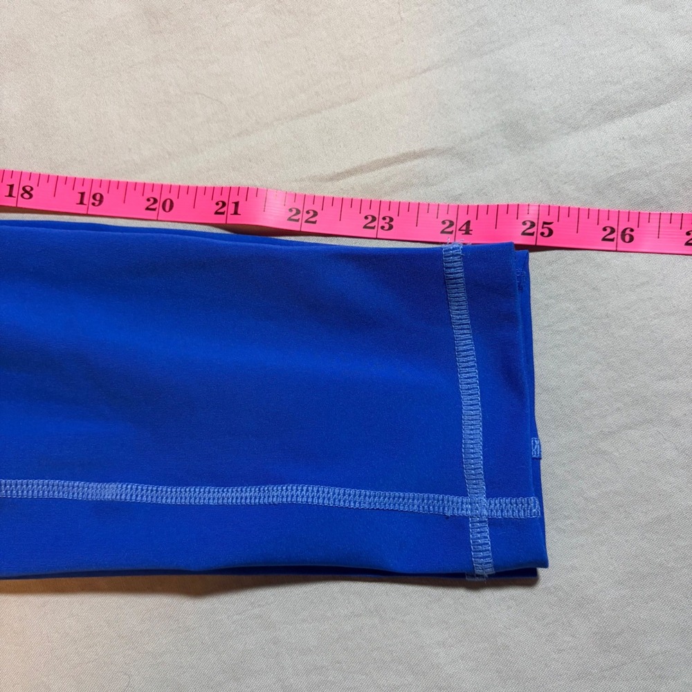 Nike Pro Dri-FIT Womens Royal Blue Mesh Panel Athletic Leggings XS Tights - Picture 6 of 7